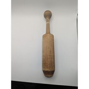 Vintage Wooden Masher Pestle Muddler Mortar Kitchen Tool Rustic Farmhouse Decor